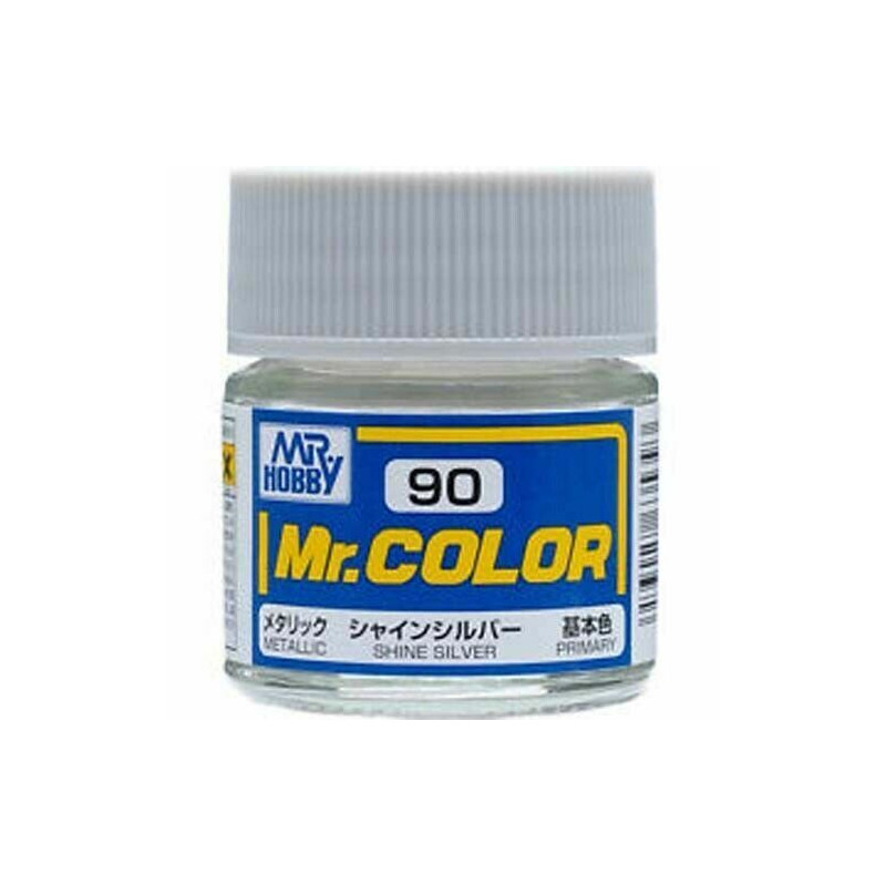 GNZ - Mr. Color Metallic (Gloss) Shine Silver (H8) - Primary - C90