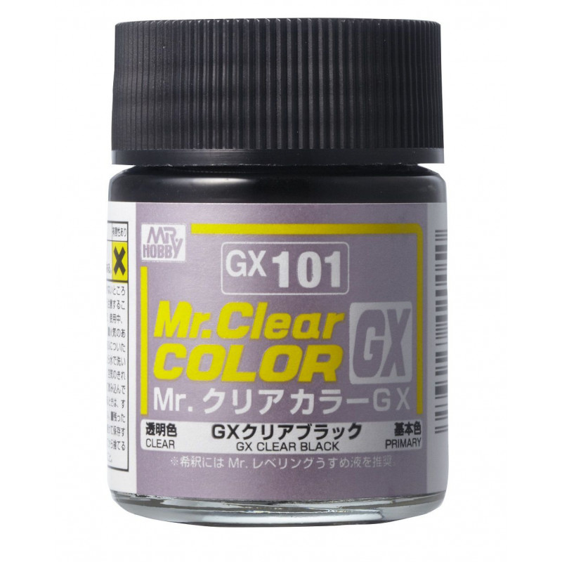 GNZ - Mr. Clear Color Black - 18ml Bottle -  GX101