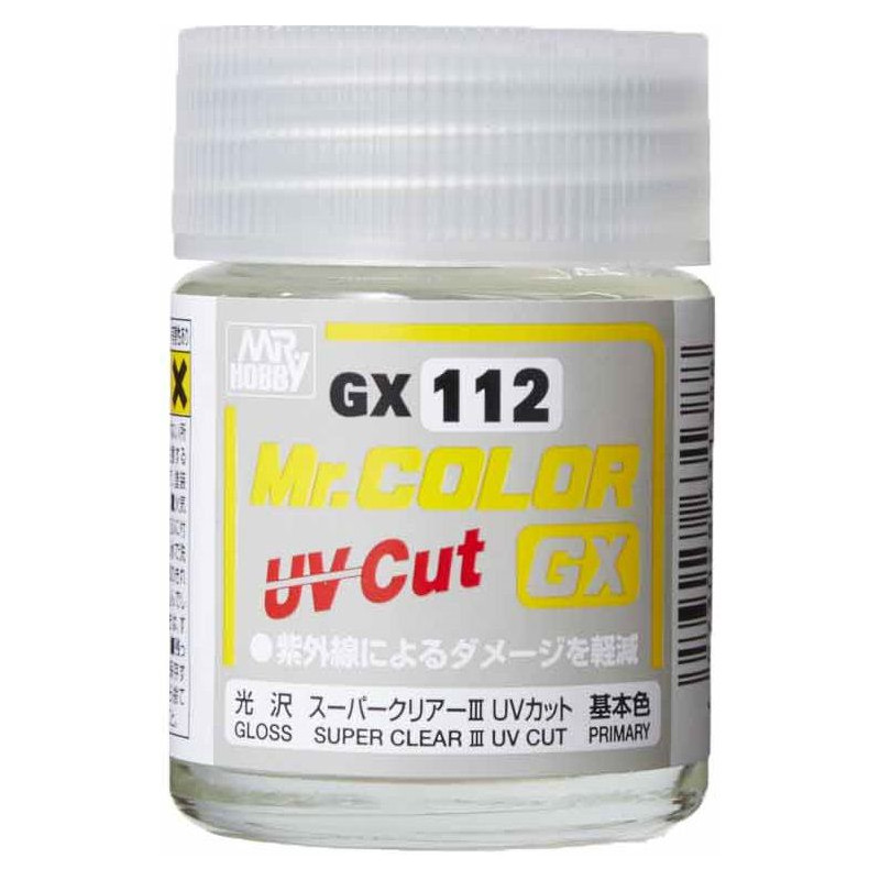 GNZ - Mr. Color Super Clear III UV Cut Gloss - 18ml Bottle -  GX112