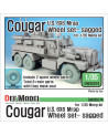 DEF Model - U.S Cougar 6x6 MRAP Sagged Wheel set (for MENG 1/35) - 35074