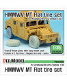 DEF Model: HMMWV MT Flat tire set (for Academy/Bronco/Tamiya 1/35) - 35086