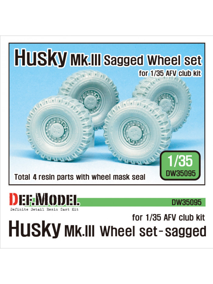 DEF Model: U.S Husky Mk.III Sagged Wheel set (for AFV club 1/35) - 35095