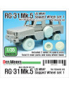 DEF - RG-31 Mk.5 Sagged Wheel set (for Kinetic 1/35) - DW35103