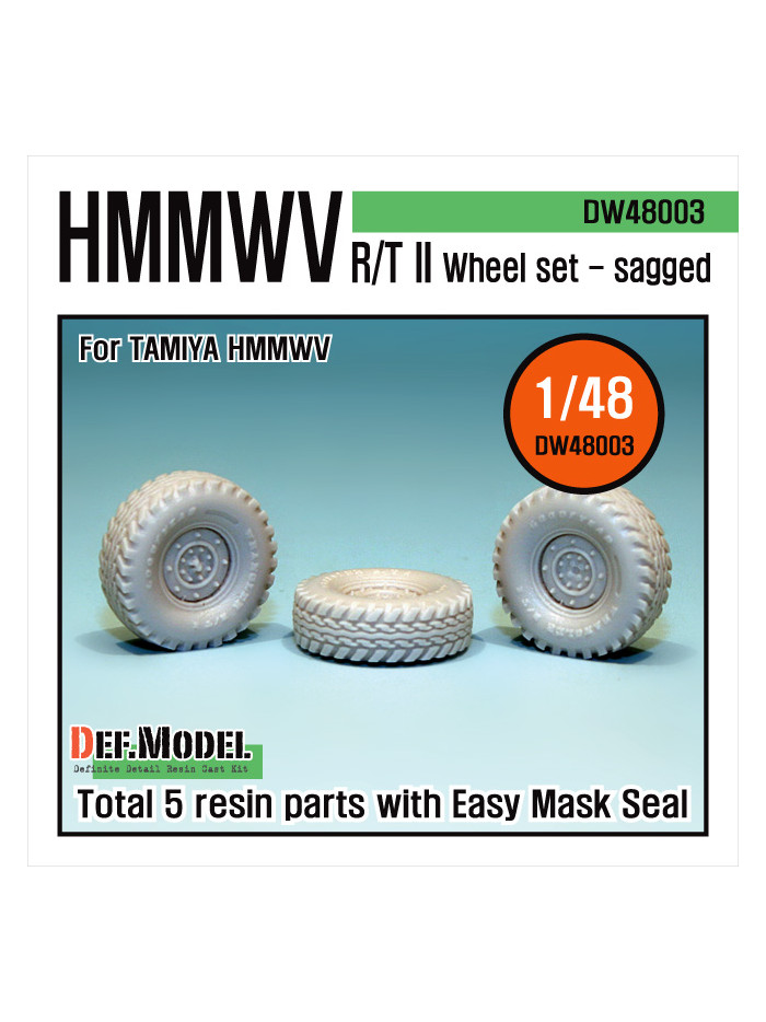 DEF Model: HMMWV RT/II Wheel set (for Tamiya 1/48) - 48003