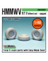 DEF Model: HMMWV RT/II Wheel set (for Tamiya 1/48) - 48003
