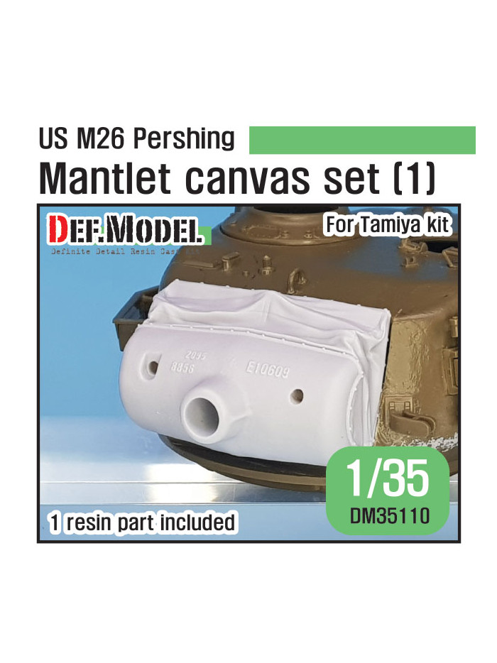 DEF - US M26 Pershing Mantlet Canvas Set (1) - 35110