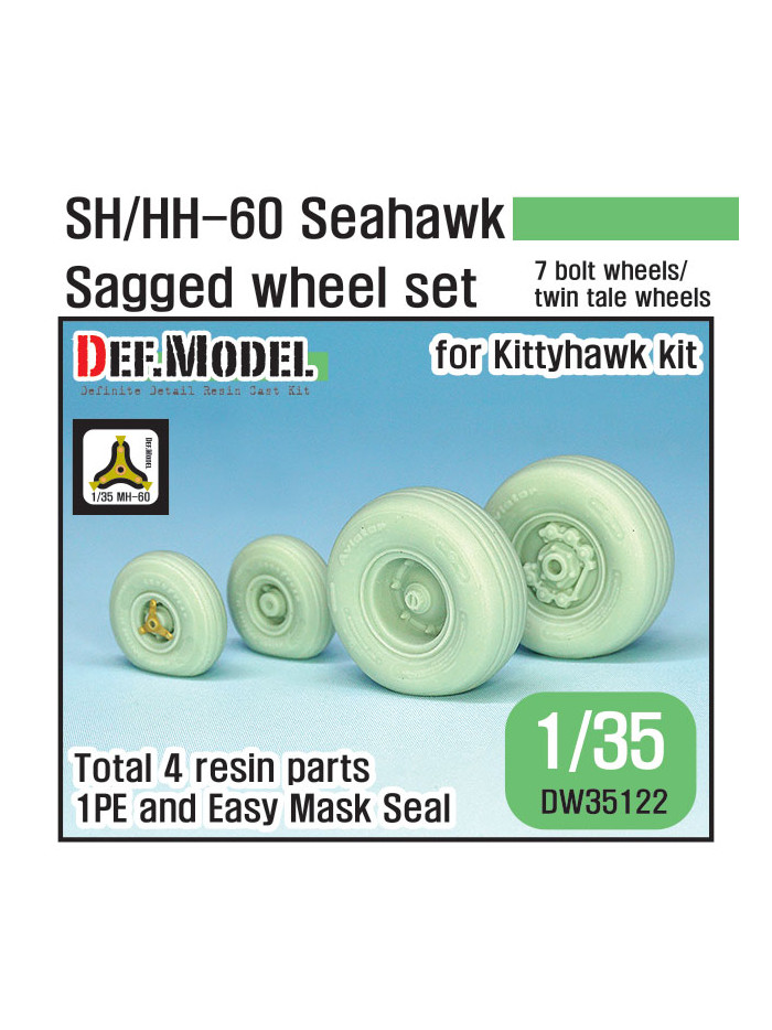 DEF - SH/HH-60 Seahawk Sagged Wheel Set - 35122