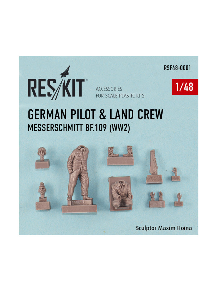 Res/Kit - German pilot and land crew Bf-109 - 0001