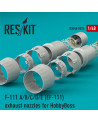Res/Kit - F-111 (A/B/C/D/E) (EF-111) Exhaust Nozzles (Hobby Boss) - 0024