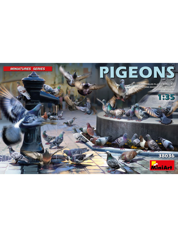 Miniart - 1/35 Pigeons - 38036