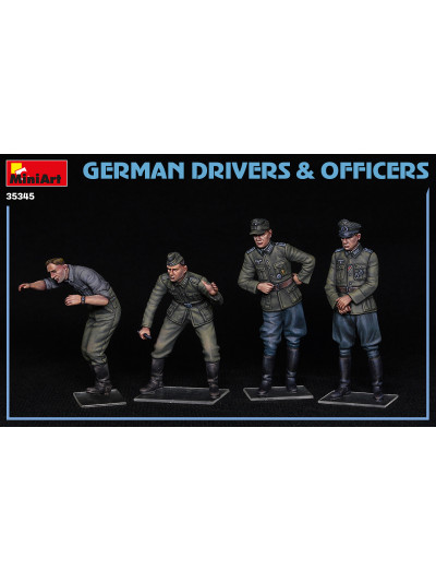 Miniart - 1/35 German Drivers and Officers - 35345