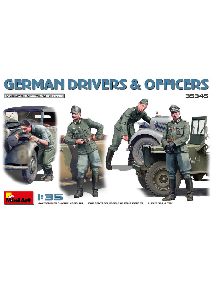 Miniart - 1/35 German Drivers and Officers - 35345