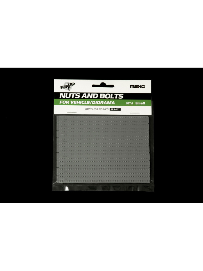 MENG - Small Nuts & Hex Bolts w/Washers Set B Plastic - SPS007