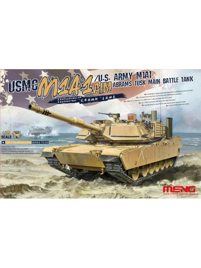MENG - 1/35 M1A1 Abrams Tusk MBT - TS032