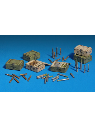 Miniart - 1/35 Soviet 45-mm Shells w/Ammo Boxes - 35073