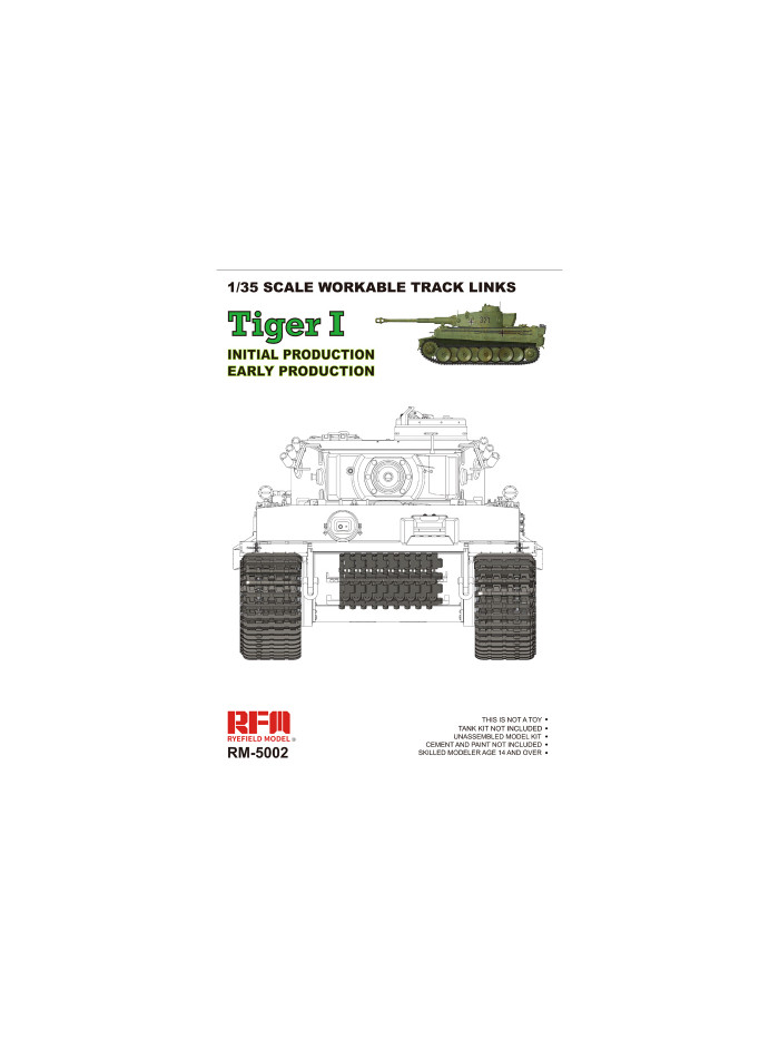 RFM - 1/35 Tiger I (Early) Workable Track Set  - 35002
