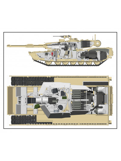 RFM - 1/35 U.S. M1A1/A2 Abrams W/Full Interior - 35007