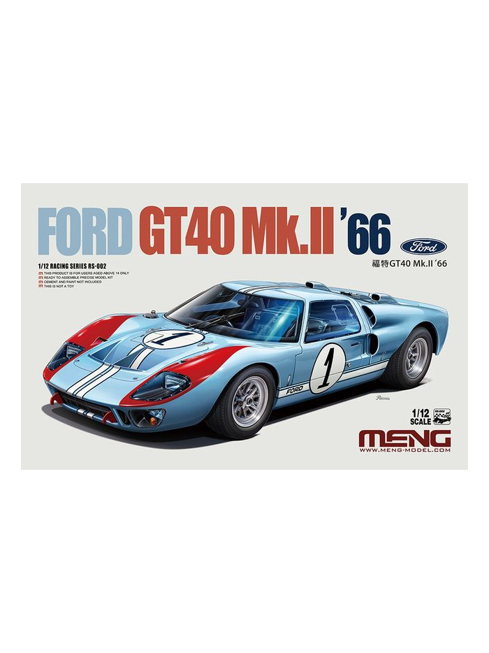Meng - 1/12 Ford GT40 Mk.II ‘66 - RS002
