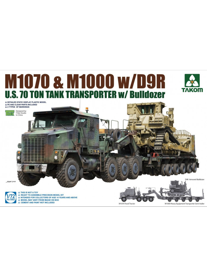 Takom - 1/72 M1070 and M1000 w/D9R - 5002
