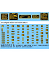 Archer Fine Transfers - 1/35 Generic Placards Black on Brass - 35210X
