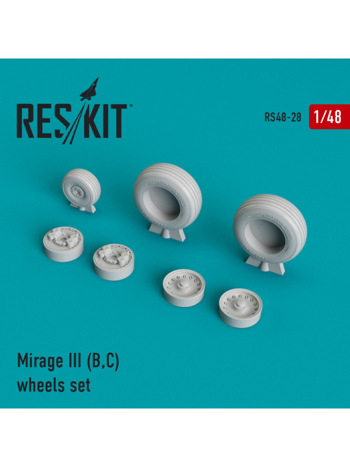 Res/Kit - Mirage III (B,C) wheels set - 0028