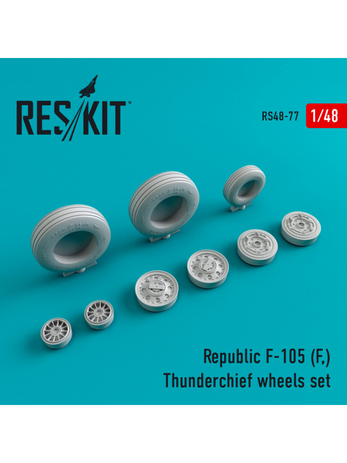 Res/Kit - Republic F-105 (F,) Thunderchief wheels set - 0077