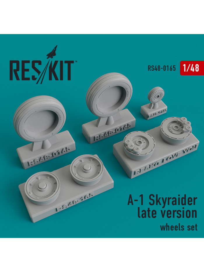 Res/Kit - A-1 Skyraider late version wheels set - 0165