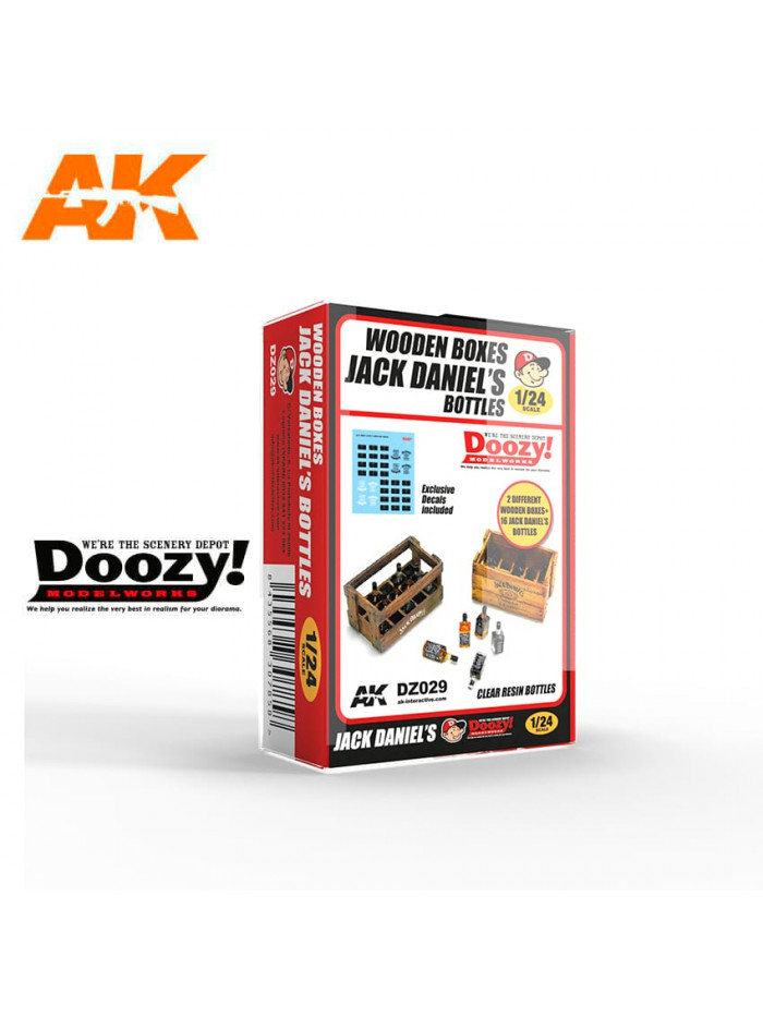 Doozy - 1/24 Wooden Boxes JACK DANIEL'S Bottles - DZ029