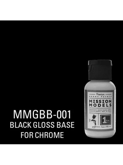 Mission - Gloss Black Base for Chrome - 1oz Acrylic - BB01
