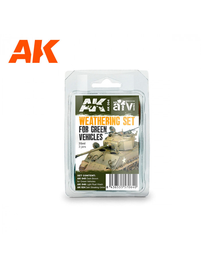 AK - Weathering set for Green Vehicles - 064