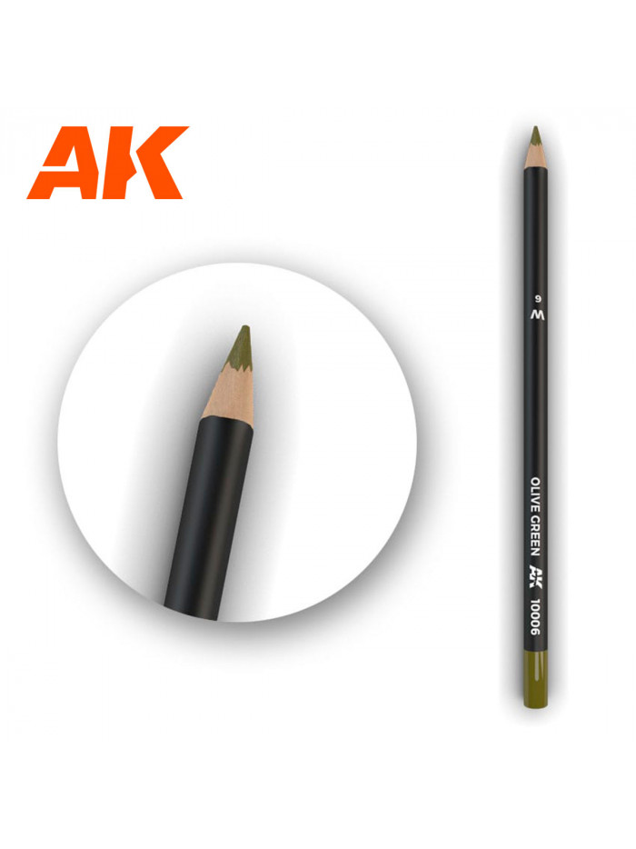 AK - Olive Green Weathering Pencil  - 10006