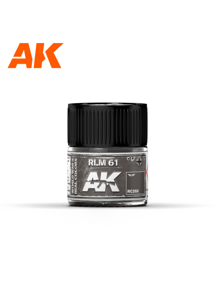 AK Real Color Air - RLM 61 / RAL 8019 - RC268