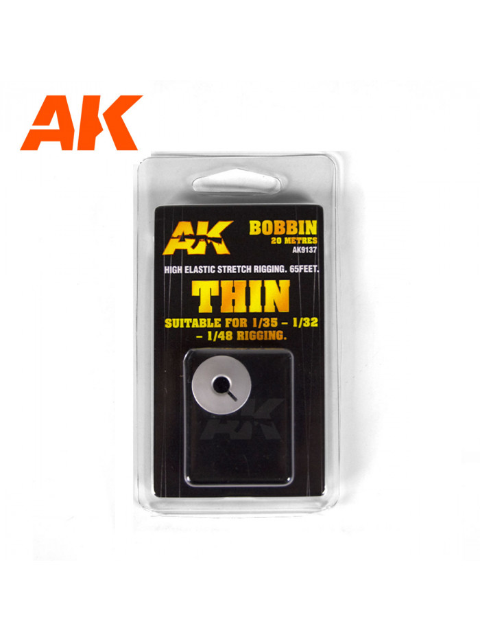AK - Elastic Rigging Bobbin Thin - 9137