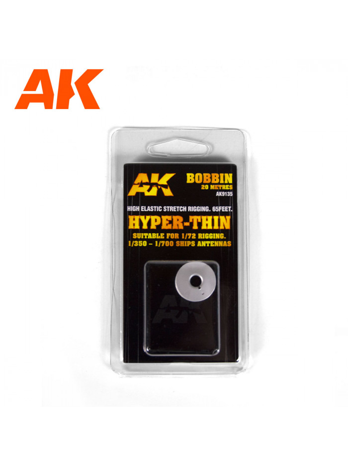 AK - Elastic Rigging Bobbin Hyper Thin - 9135