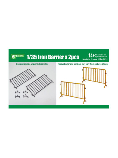 J's Works - 1/35 Iron Barriers (2 pieces) - PPA3132