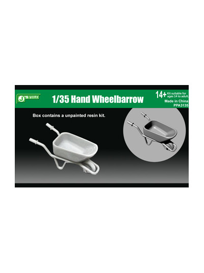 J's Works - 1/35 Hand Wheel Barrow - PPA3135