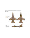 J's Works - Airbrush CAMO-MASK for 1/48 F-16A NSAWC 53 Camo Scheme - PPA5011