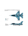 J's Works - Airbrush CAMO-MASK for 1/48 F-16A NSAWC 04 Camo Scheme - PPA5012