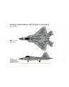 J's Works - Airbrush CAMO-MASK for 1/48 F-22 Raptor Camo Scheme - PPA5035