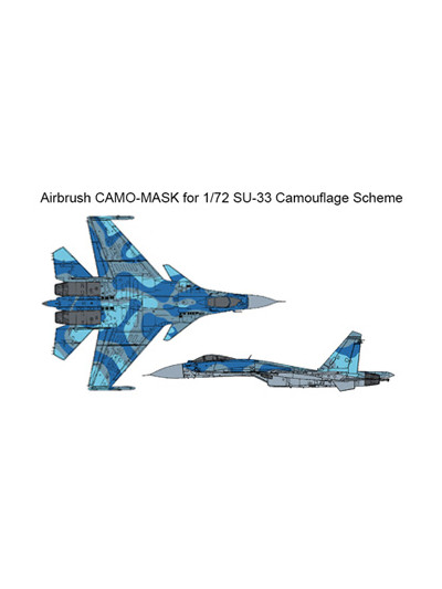 J's Works - Airbrush CAMO-MASK for 1/72 SU-34 Camouflage Scheme - PPA5155
