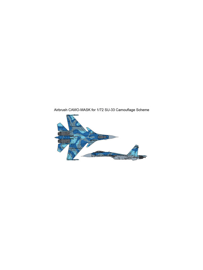 J's Works - Airbrush CAMO-MASK for 1/72 SU-34 Camouflage Scheme - PPA5155