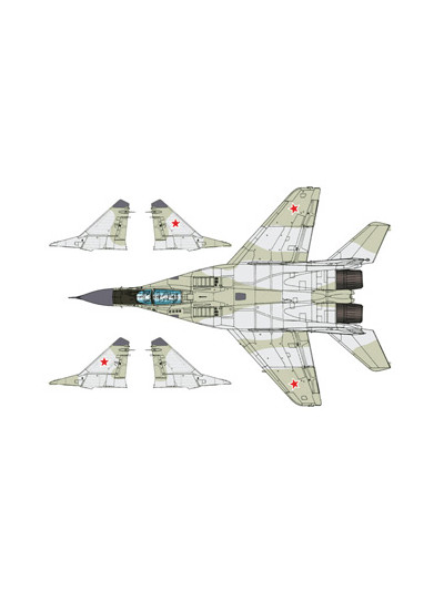 J's Works - Airbrush CAMO-MASK for 1/72 MiG-29 Camouflage Scheme 1 - PPA5179