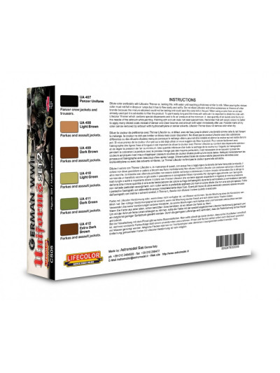 Lifecolor - German Uniforms WWII Set 2 (22ml x 6) - CS05