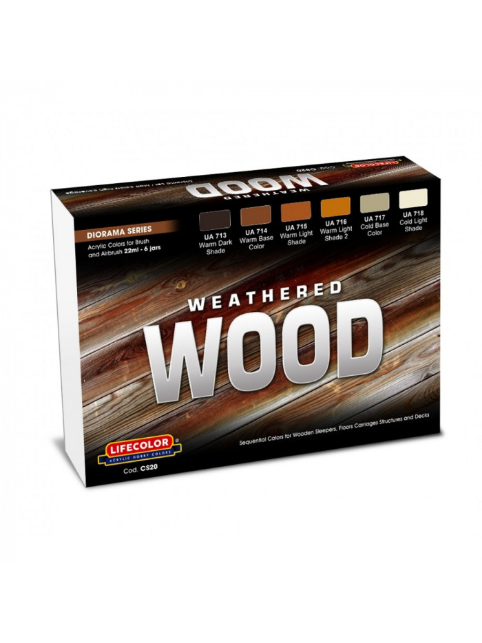 Lifecolor - Weathered Woods Set (22ml x 6) - CS20