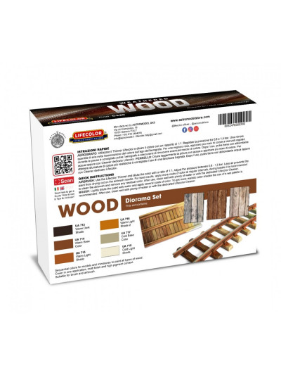 Lifecolor - Weathered Woods Set (22ml x 6) - CS20