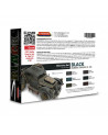 Lifecolor - Black Rubber Shades & Co Set (22ml x 6) - CS27