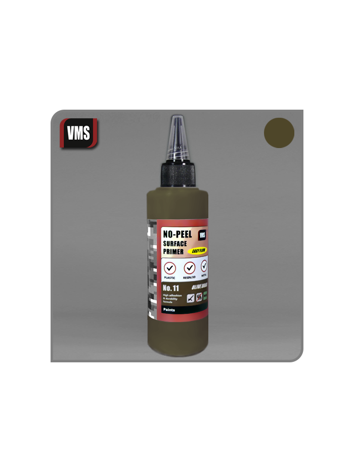 VMS - No-Peel Primer 100ml Primer Olive Drab - PR011
