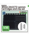 DEF - Russian 30mm 2A42/72 cannon Cartridges and clip set (for 1/35) - 35153