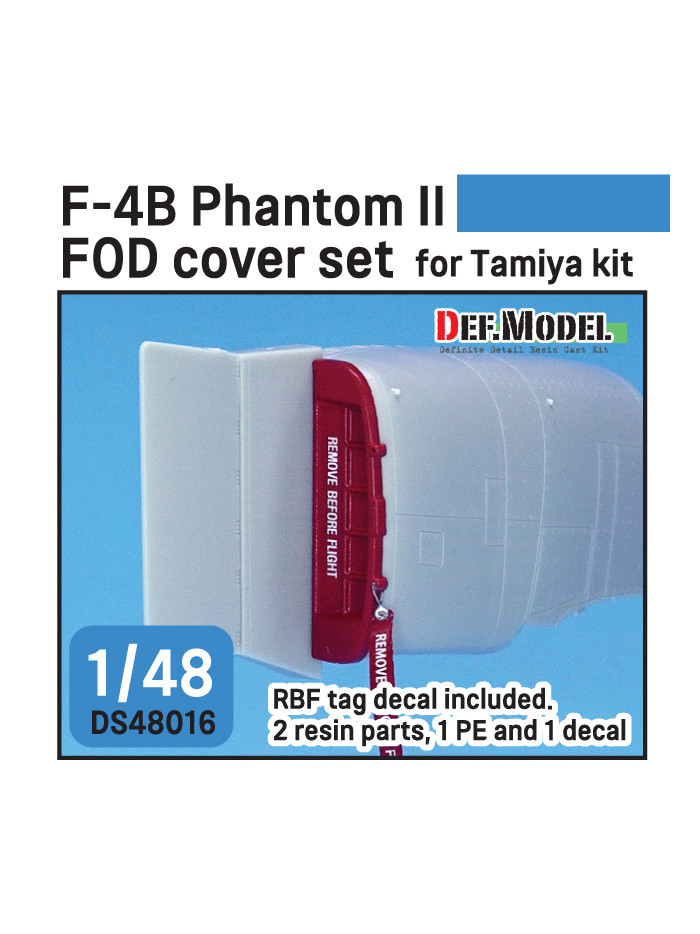 DEF Model - F-4 Phantom II FOD Cover set (for Tamiya 1/48) - DS48016