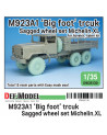 DEF Model - M923A1 'BIG FOOT' Truck Michelin XL Sagged Wheel set (for Llovekit, Italeri 1/35) - DW35130